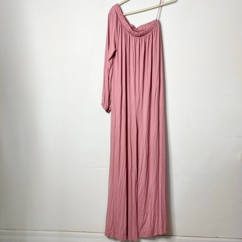 Free People Dusty Rose One-Shoulder Jumpsuit
